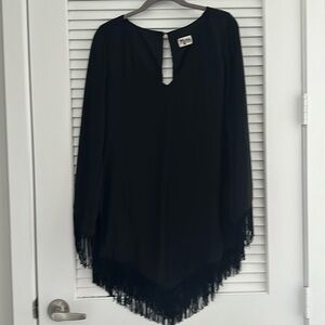 Show me your Mumu black fringe dress size M